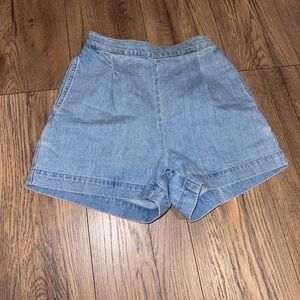 Madewell Light Blue Jean Shorts